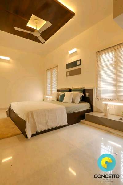 Ceiling, Lighting, Furniture, Storage, Bedroom Designs by Architect Concetto Design Co, Malappuram | Kolo