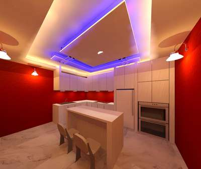 Ceiling, Kitchen, Lighting, Furniture, Storage Designs by Interior Designer Shweta Sharma, Faridabad | Kolo