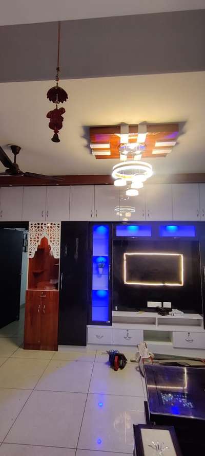 Lighting, Living, Prayer Room, Storage, Ceiling Designs by Carpenter Sameer Khan , Gurugram | Kolo
