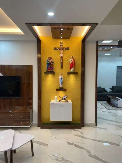 Prayer Room, Storage Designs by Building Supplies Tonykd Tonykd, Wayanad | Kolo
