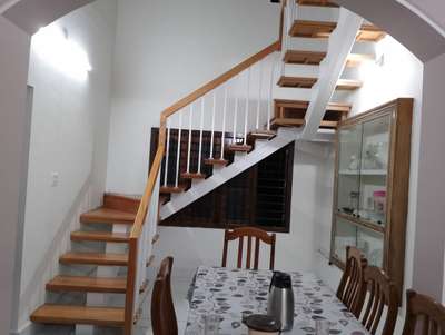 Dining, Furniture, Table, Storage, Staircase Designs by Civil Engineer Shafee John, Thrissur | Kolo