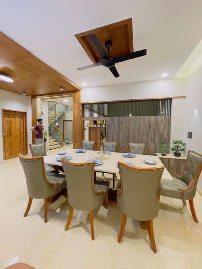 Ceiling, Dining, Furniture, Lighting, Table Designs by 3D & CAD Interiors carpenter  Ali firoz mughal, Kannur | Kolo