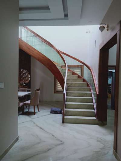 Staircase Designs by Interior Designer Mohan Das, Kasaragod | Kolo