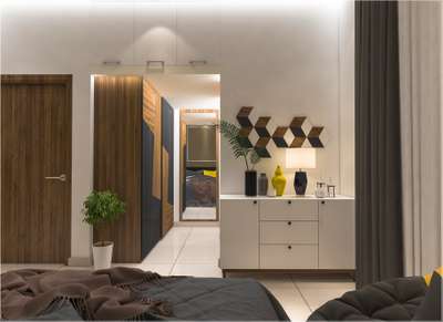 Storage, Bedroom, Lighting, Home Decor Designs by Interior Designer Agnikon  Architectural Designs , Thrissur | Kolo