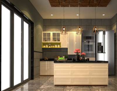 Kitchen, Lighting, Storage Designs by Architect VRAY Infrastructure , Indore | Kolo