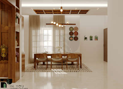 Ceiling, Dining, Furniture, Lighting, Table Designs by Architect In You Design Lab, Thrissur | Kolo