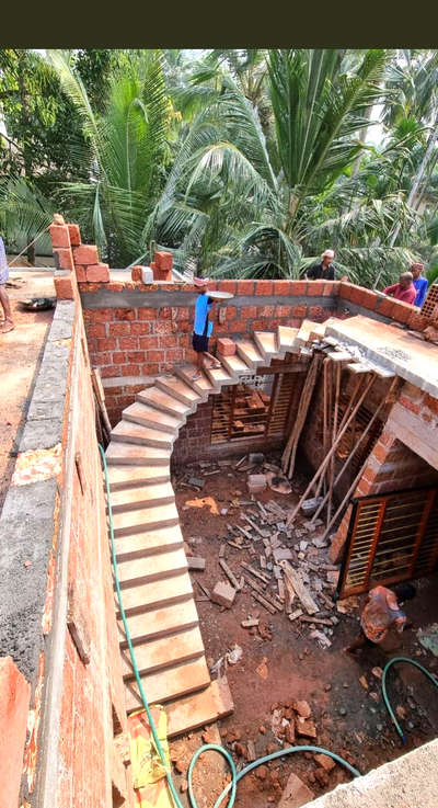Staircase Designs by Civil Engineer ramshad ramzaan, Thrissur | Kolo