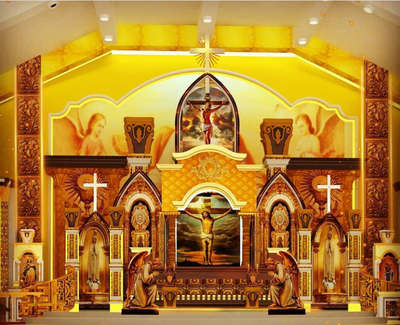 Prayer Room Designs by Interior Designer നിരഞ്ജൻ ജോൺ, Thiruvananthapuram | Kolo