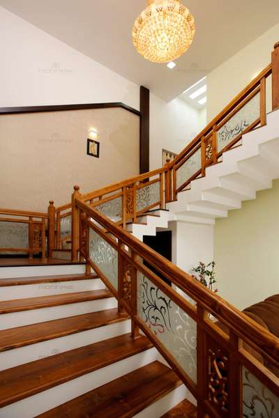 Ceiling, Lighting, Staircase Designs by Carpenter MG santhosh, Kannur | Kolo