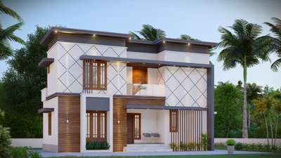 Exterior, Lighting Designs by Contractor Sajitha  sarilal , Thrissur | Kolo