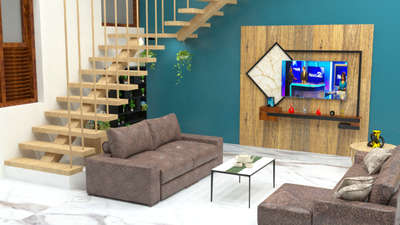 Staircase, Furniture, Living, Table Designs by Interior Designer Rohan Roy, Kozhikode | Kolo