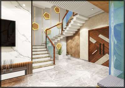 Staircase Designs by Interior Designer Shweta Patlare, Indore | Kolo