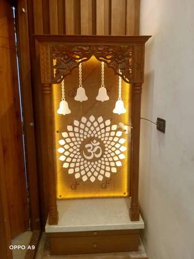 Lighting, Prayer Room, Storage Designs by Carpenter Arvind Sharma, Indore | Kolo