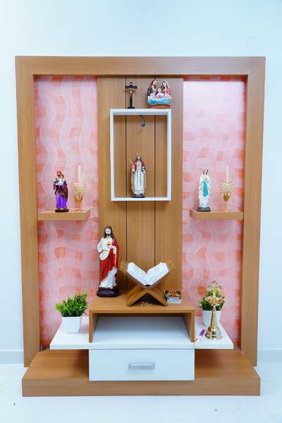 Home Decor, Prayer Room, Storage Designs by Interior Designer Kishor Kumar, Pathanamthitta | Kolo