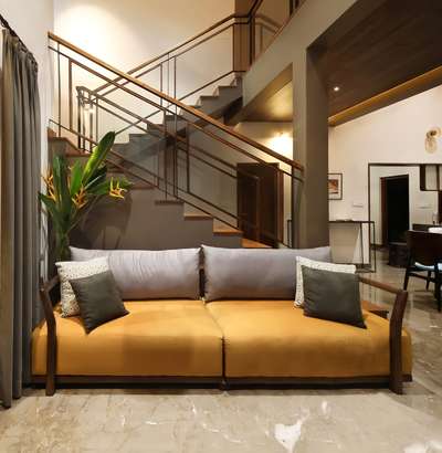 Furniture, Staircase, Lighting, Living Designs by Interior Designer Nithin  m, Kozhikode | Kolo