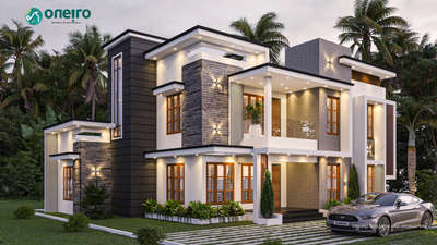 Exterior, Outdoor Designs by Contractor Oneiro Builders and developers, Pathanamthitta | Kolo