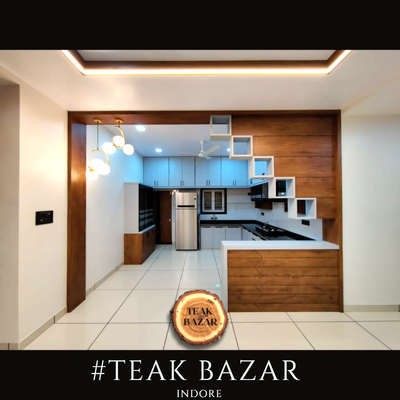 Kitchen, Storage, Lighting, Home Decor Designs by Building Supplies TEAK BAZAR, Indore | Kolo