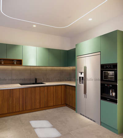 Kitchen, Lighting, Storage Designs by Interior Designer justine George, Ernakulam | Kolo