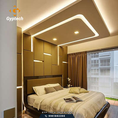 Ceiling, Furniture, Storage, Bedroom, Wall Designs by Interior Designer RAJEEV KOTTAYAM  GYP-TECH INTERIOR DESIGN , Kottayam | Kolo
