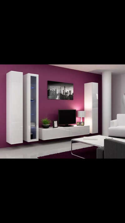Wall, Furniture, Living Designs by Carpenter Parvathi interiors, Idukki | Kolo