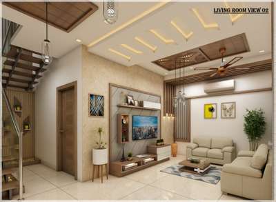 Ceiling, Furniture, Lighting, Living, Storage Designs by Interior Designer Haridas Cholapalliyalil , Palakkad | Kolo