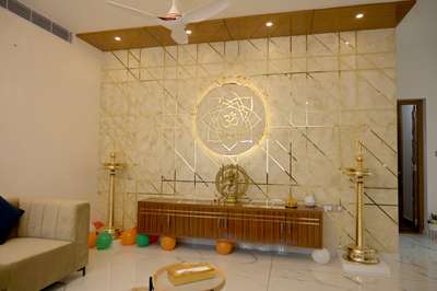 Prayer Room, Storage, Lighting Designs by Painting Works Razik Raaz, Malappuram | Kolo