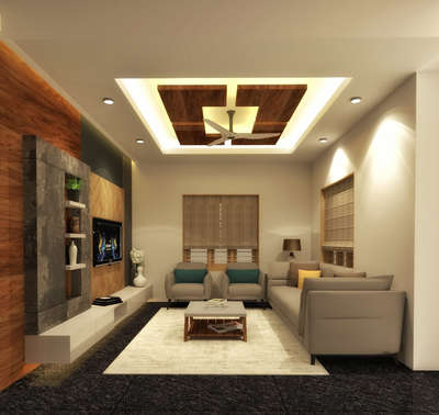 Living, Wall, Furniture, Ceiling Designs by Interior Designer shameem km, Malappuram | Kolo
