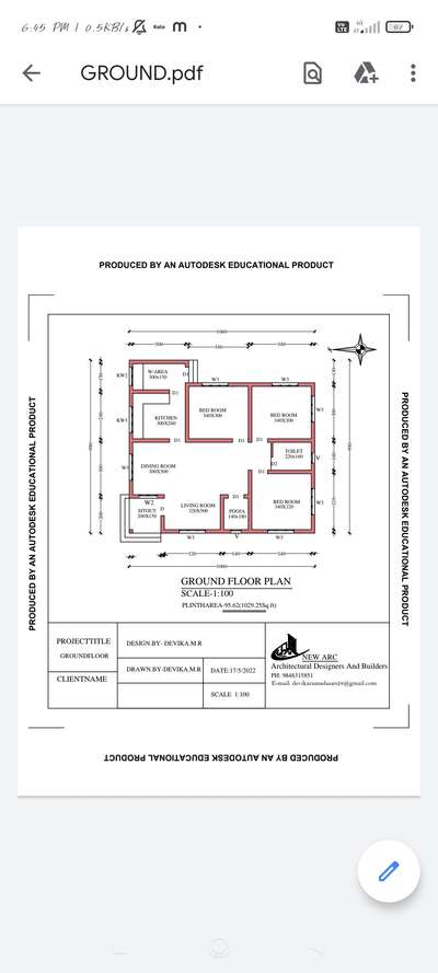 Plans Designs by Civil Engineer new arc, Ernakulam | Kolo
