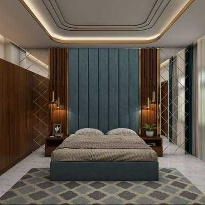 Ceiling, Furniture, Storage, Bedroom, Wall, Furniture, Bedroom, Lighting Designs by Interior Designer Bluedott  interiors , Jaipur | Kolo