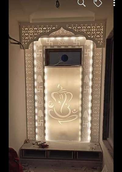 Lighting, Prayer Room, Storage Designs by Interior Designer Mustafa Modi, Indore | Kolo