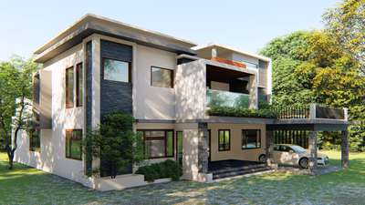 Exterior Designs by Contractor Joby  Mathew, Idukki | Kolo