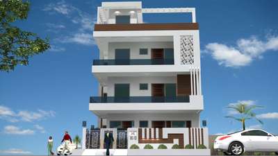 Exterior Designs by Civil Engineer Kishan Rajawat, Gautam Buddh Nagar | Kolo