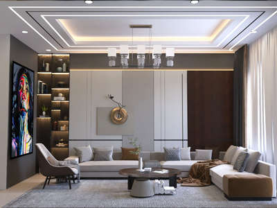 Living, Furniture, Table, Ceiling, Lighting Designs by Interior Designer Råvi Patidar, Jaipur | Kolo