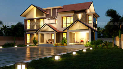 Exterior, Lighting Designs by Architect iLA  Design Studio, Kozhikode | Kolo