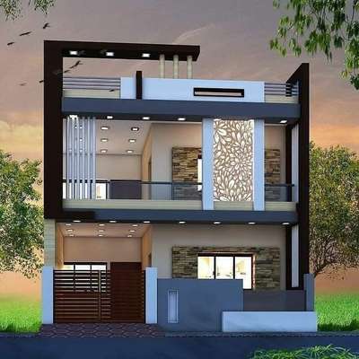 Exterior, Lighting Designs by Civil Engineer ErShivanand Kumawat, Jaipur | Kolo