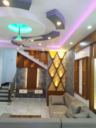 Lighting, Ceiling, Furniture, Storage, Living Designs by Interior Designer Creative  interior hub , Kannur | Kolo
