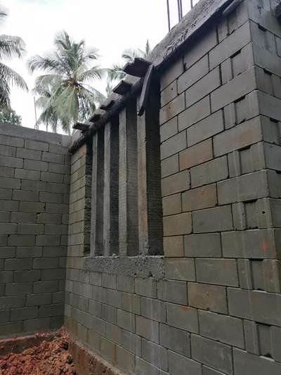 Wall Designs by Civil Engineer benchmark  connect , Palakkad | Kolo