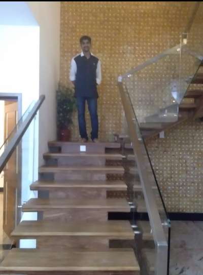 Staircase Designs by Carpenter sanil kp, Thrissur | Kolo