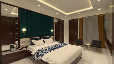 Ceiling, Furniture, Lighting, Bedroom, Storage Designs by Interior Designer Chisel Design  Studio, Bhopal | Kolo