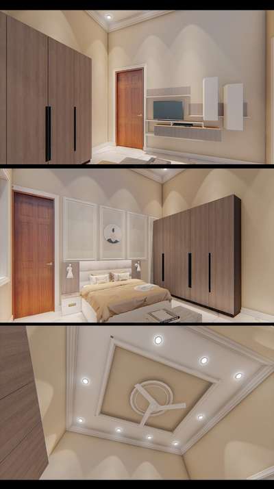 Ceiling, Bedroom, Furniture, Lighting, Storage Designs by Architect somitra bhardwaj, Gautam Buddh Nagar | Kolo
