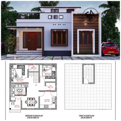 Plans, Exterior Designs by Civil Engineer Kerala home designs, Kozhikode | Kolo