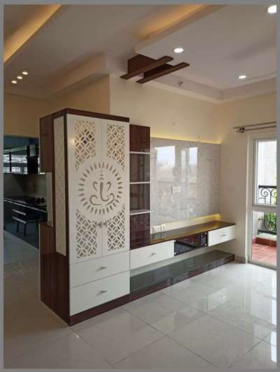 Prayer Room, Storage Designs by Contractor umra  interior, Gurugram | Kolo
