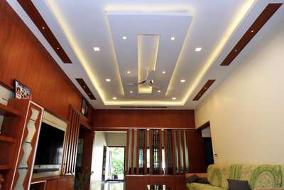 Ceiling, Lighting, Living, Furniture, Storage Designs by Interior Designer Amal John, Idukki | Kolo