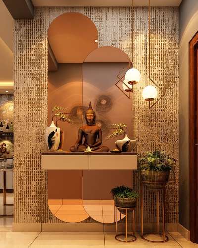 Home Decor, Prayer Room, Lighting, Wall, Storage Designs by Architect Sam Suddin, Delhi | Kolo