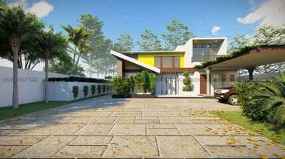 Exterior, Flooring Designs by Architect Michale varghese, Kottayam | Kolo