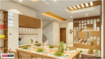 Dining, Furniture, Table, Storage, Lighting Designs by Architect morrow home designs , Thiruvananthapuram | Kolo