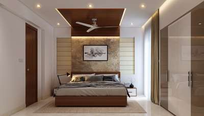 Ceiling, Furniture, Lighting, Bedroom, Storage Designs by Interior Designer Tinku James, Thiruvananthapuram | Kolo