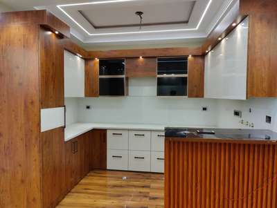 Kitchen, Storage, Ceiling, Lighting Designs by Carpenter shyam  ojha, Delhi | Kolo
