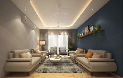 Ceiling, Furniture, Lighting, Living, Table Designs by Architect VRAY Infrastructure , Indore | Kolo