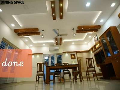 Ceiling, Dining, Furniture, Lighting, Table Designs by Service Provider Rubin TE, Alappuzha | Kolo